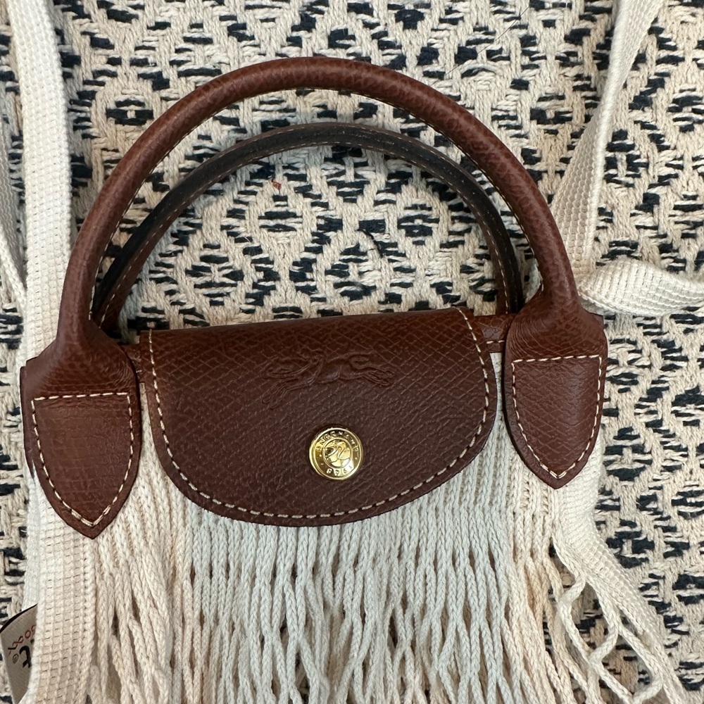 Longchamp Le Pliage Filet Knit shoulder bag - Picture 3 of 4